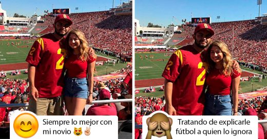 Veces que una pareja comparte la misma fotografía con muy diferentes pies de foto