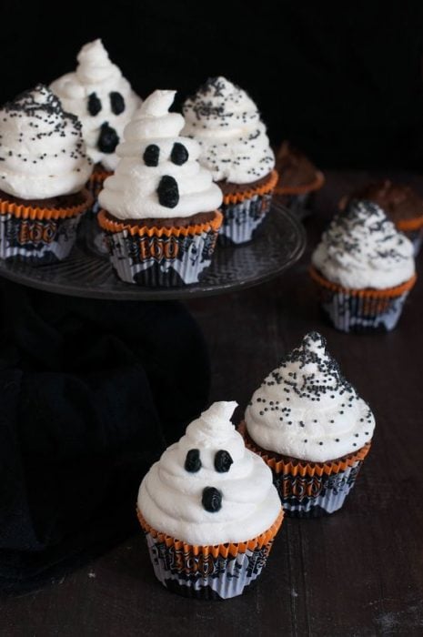 cupcakes de fantasmas 