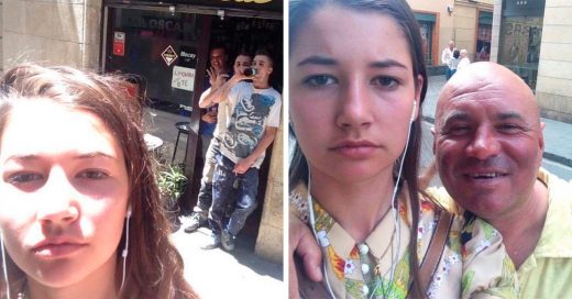 Esta chica se toma selfies con los hombres que la acosan por la calle