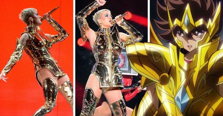 Katy Perry se transformó en Caballero del Zodiaco