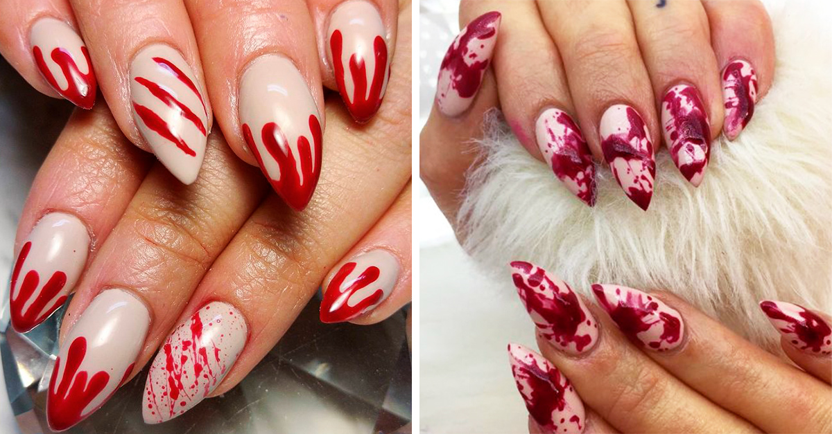 15 Ideas para una manicura sangrienta en el mes de Halloween