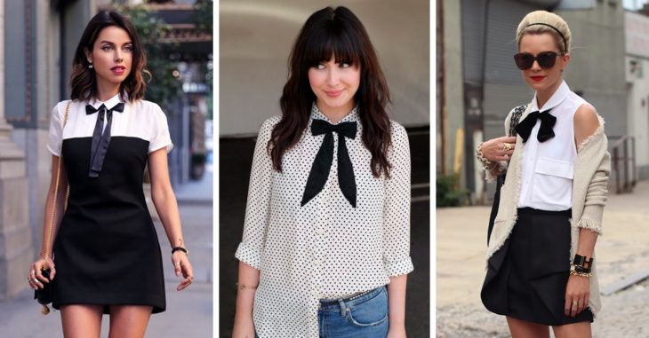 16 outfits lazos el cuello que cambiarán todo tu look