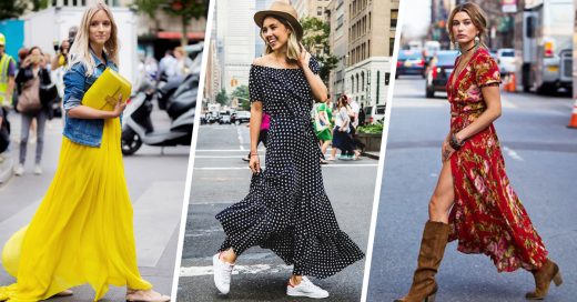 20 Outfits de maxi vestidos con tenis; conviertete en la reina de la comodidad