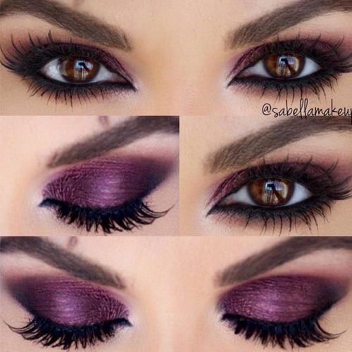  Maquillajes para ojos en tonos violeta para impactar