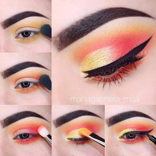 Maquillajes paso a paso para resaltar tus ojos cafés paso a paso color rojo Maquillajes paso a paso para resaltar tus ojos cafés