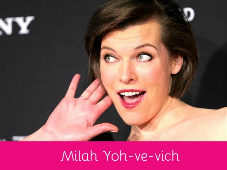 Milla Jovovich pronunciación correcta