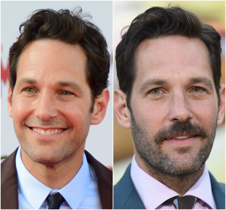 11. Paul Rudd sin y con barba