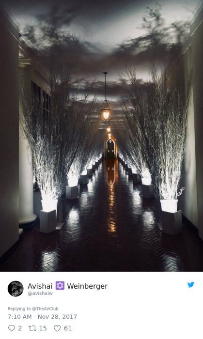 Melania Trump decoración trol