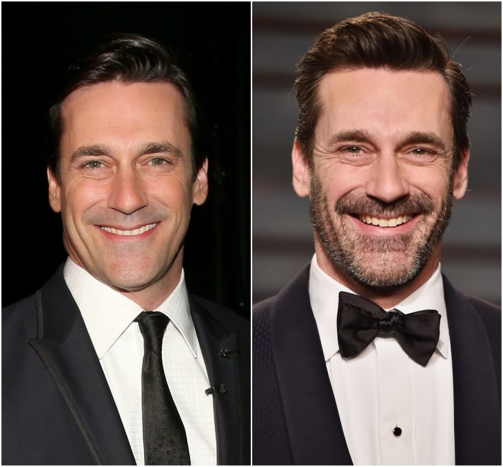 15. Jon Hamm sin y con barba