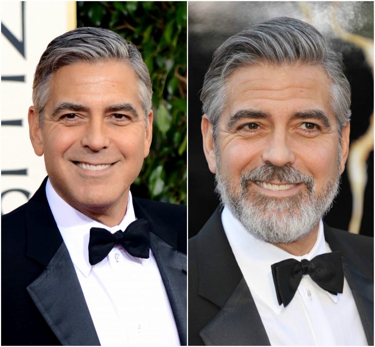 16. George Clooney sin y con barba