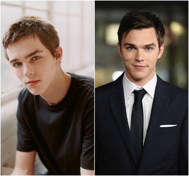 Nicholas Hoult joven y actual