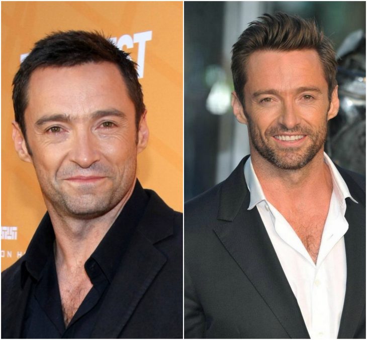 5. Hugh Jackman sin y con barba