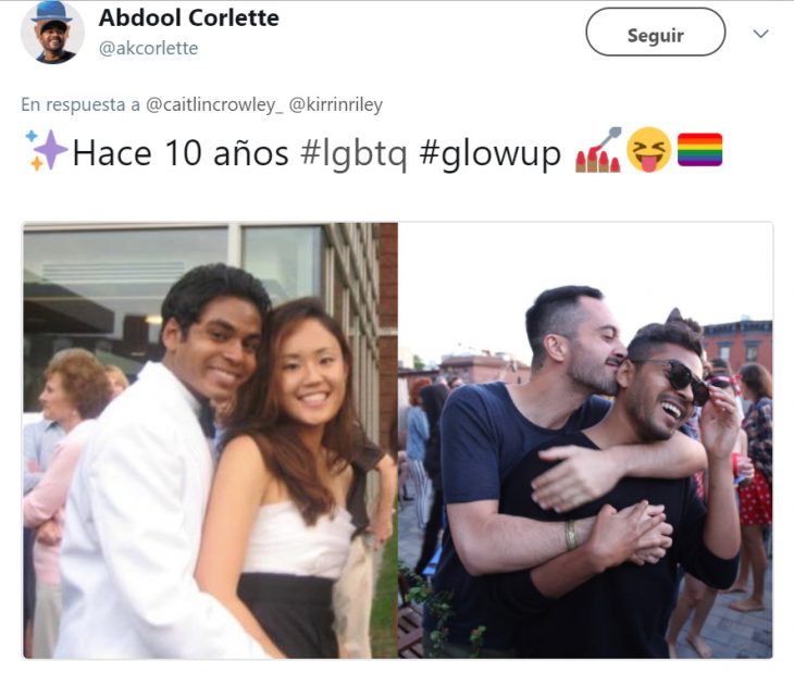 Comentarios en twitter antes y después de personas que encontraron el amor verdadero 