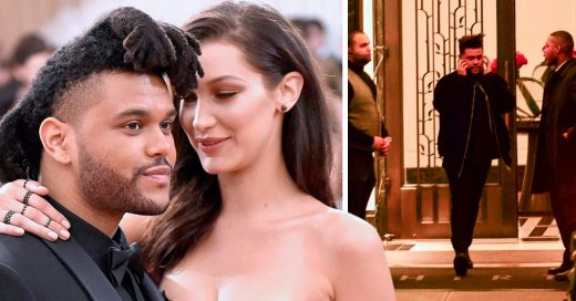 Captan a The Weeknd saliendo del apartamento de Bella Hadid