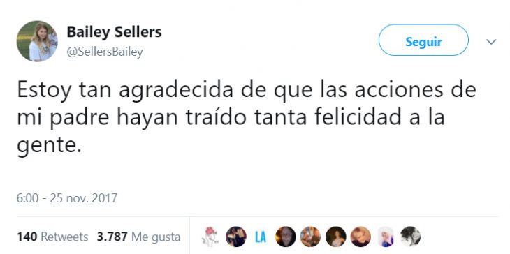 Chica escribiendo en twitter un agradecimiento por los comentarios de su publicación