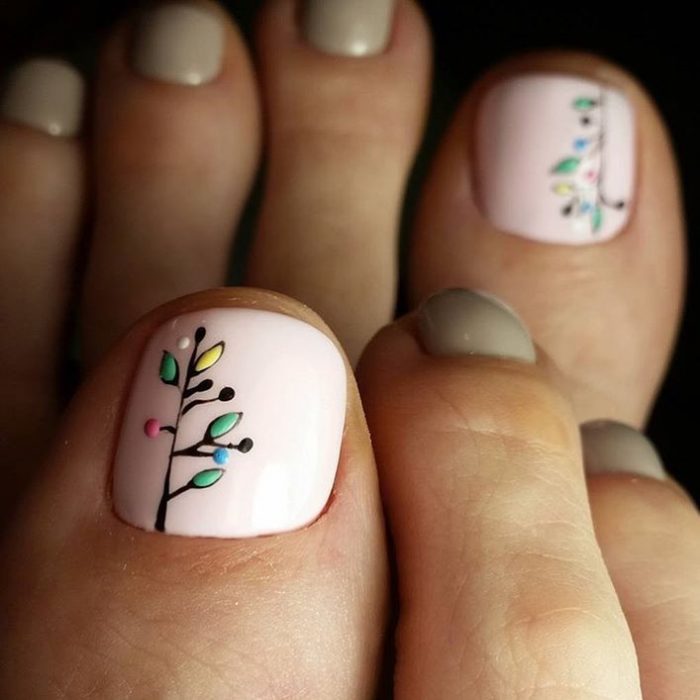 20 diseños de uñas que mantendrán tus pies hermosos y lindos