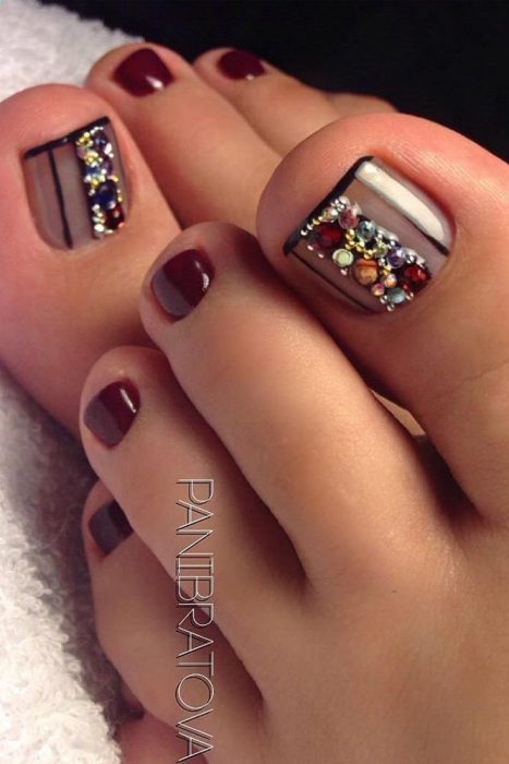 Diseños de uñas para los pies