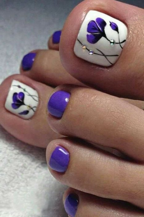 Diseños de uñas para los pies