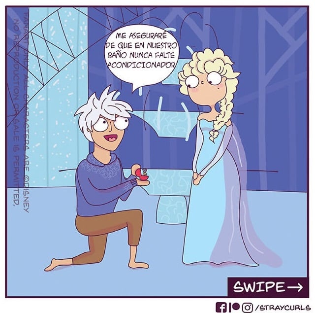 ilustración de Elsa, Frozen