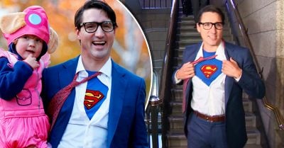 Justin Trudeau se abrió la camisa y nos confirmó lo que ya sabíamos: ¡es nuestro héroe!