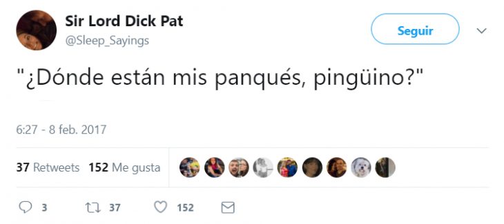 Comentarios en twitter sobe un chico que habla dormido