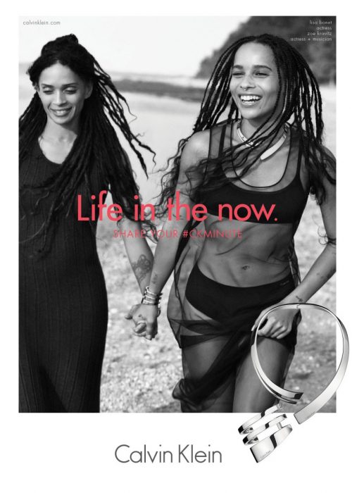 Zoë Kravitz y Lisa Bonet calvin klein