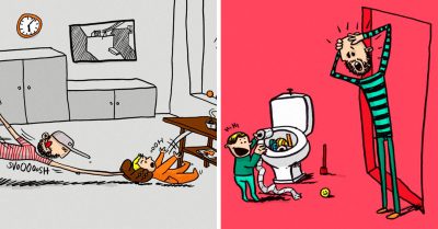 11 Divertidas ilustraciones que reflejan el amor de papá: tu héroe más grande