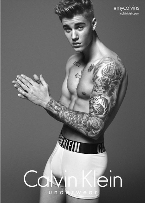 justin bieber calvin klein campaña