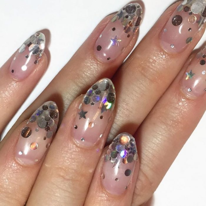 uñas con estrellas