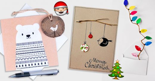 Originales tarjetas navideñas que puedes elaborar tú misma