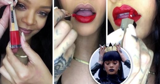 El tutorial de Rihanna para aprender a pintarte los labios
