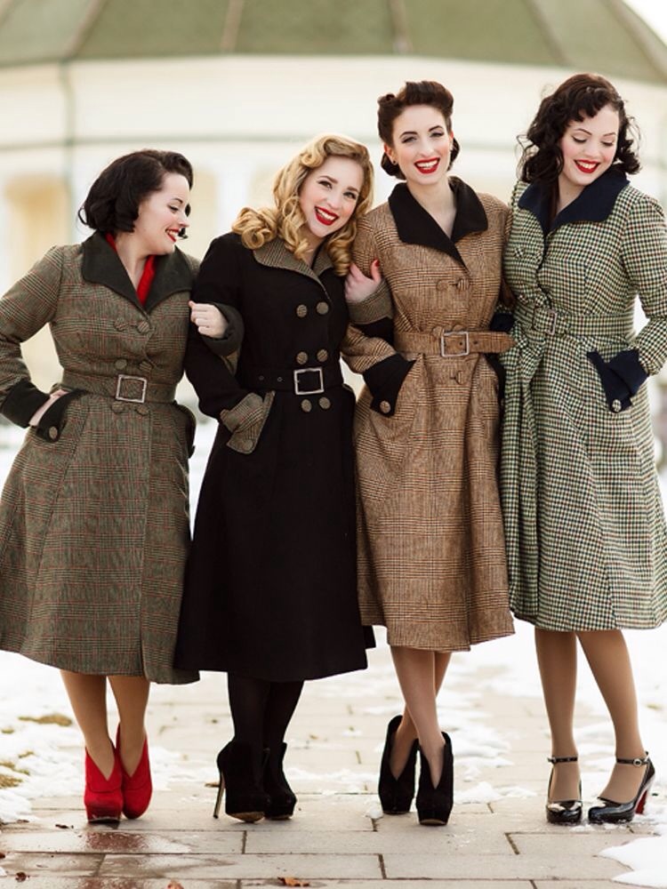 14 Looks de invierno con chicas amantes del pin up