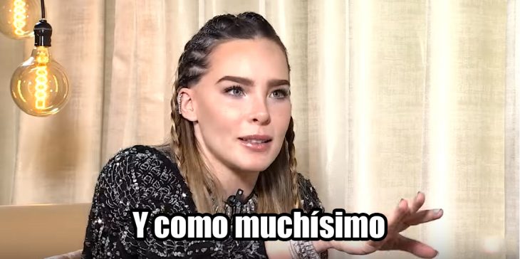 Cantante Belinda hablando sobre lo que le gusta comer 