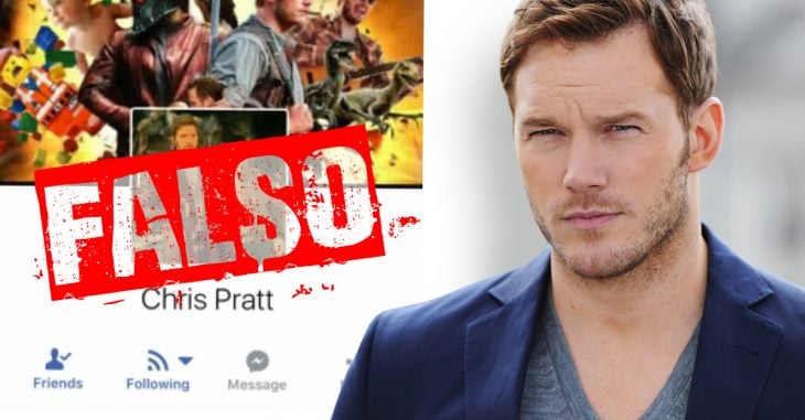 Chris Pratt se preocupa por sus fans y las alerta de un impostor que usa su nombre