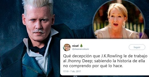J.K. Rowling no sacará a Johnny Depp de 'Animales Fantásticos 2'; la autora responde las críticas