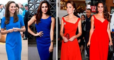 15 Veces en las que Kate Middleton y Meghan Markle fueron clones de moda