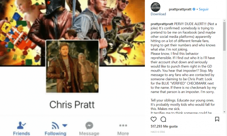 chris pratt alerta