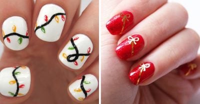 15 Sencillos tutoriales de manicura inspirada en tu época favorita del año: ¡Navidad!