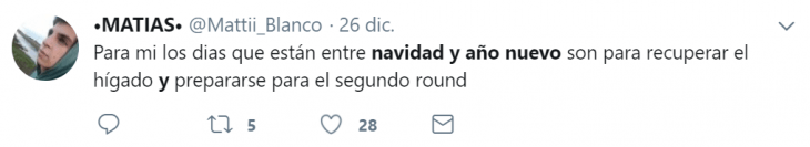 navidad y año nuevo tweet