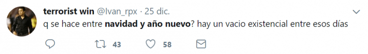 navidad y año nuevo tweet