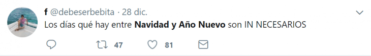 navidad y año nuevo tweet