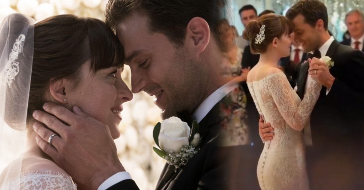 vestido de novia de Anastasia Steele en 50 Sombras Liberadas