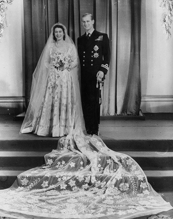 Reina Elizabeth vestido de novia 