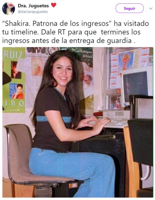 Meme de shakira noventera