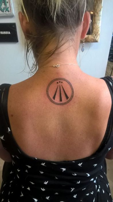 Tatuajes awen inspirados en símbolos celtas