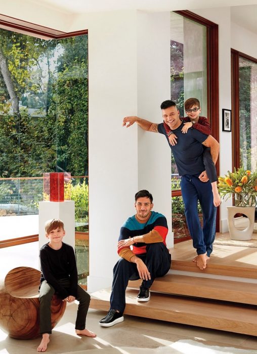 Ricky Martin y su familia