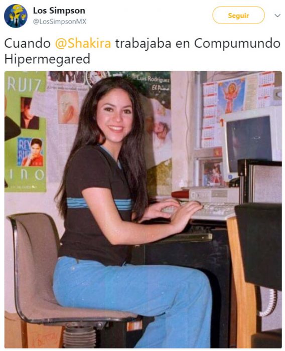 Meme de shakira noventera