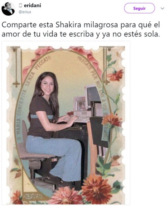 Meme de shakira noventera