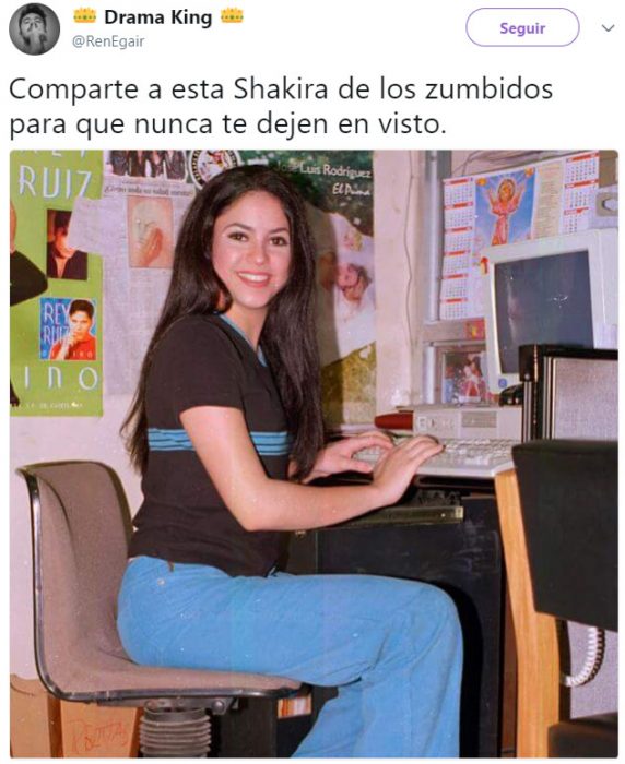 Meme de shakira noventera