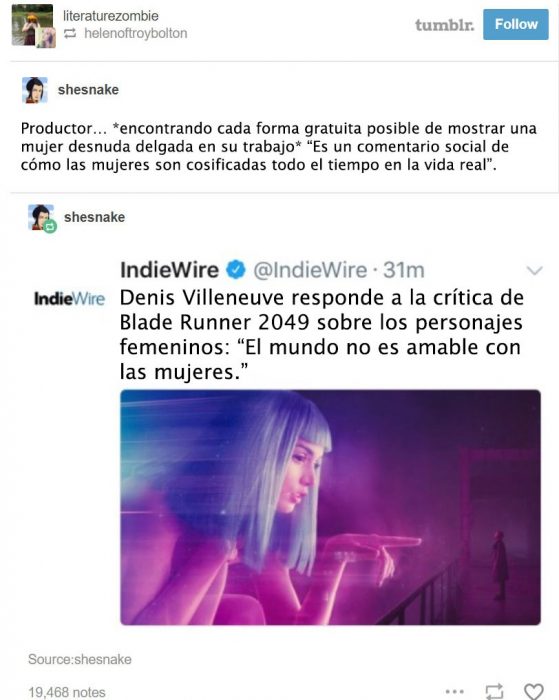 Bromas sobre personajes femeninos en el cine